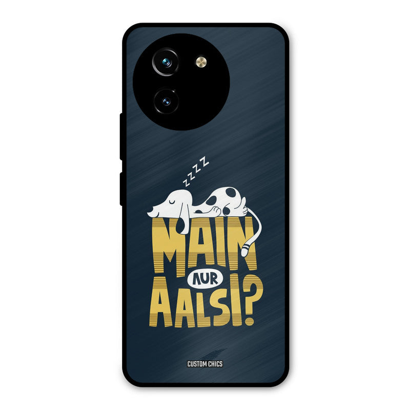Main Aur Aalsi Vivo Y200i Mobile Back Cover - Typography PrintShield Case