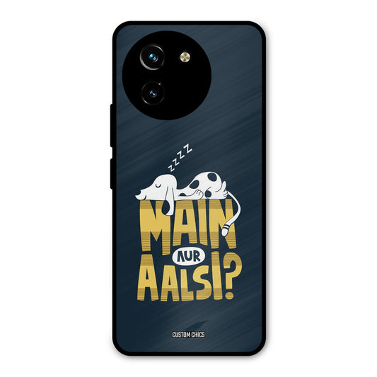 Main Aur Aalsi Vivo Y200i Mobile Back Cover - Typography PrintShield Case