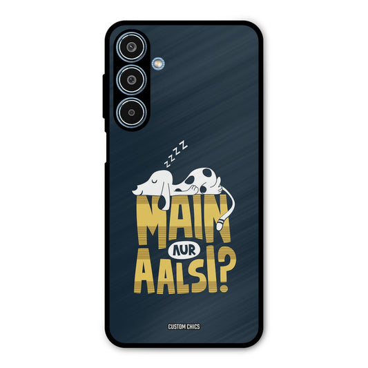 Main Aur Aalsi Samsung Galaxy M35 5G Mobile Back Cover - Typography PrintShield Case