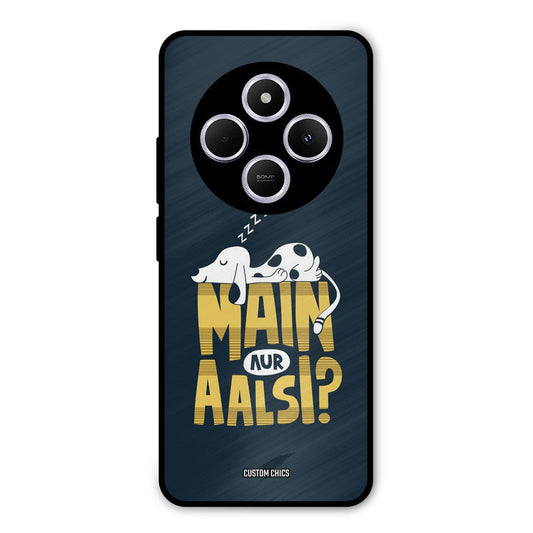 Main Aur Aalsi Poco M7 Mobile Back Cover - Typography PrintShield Case