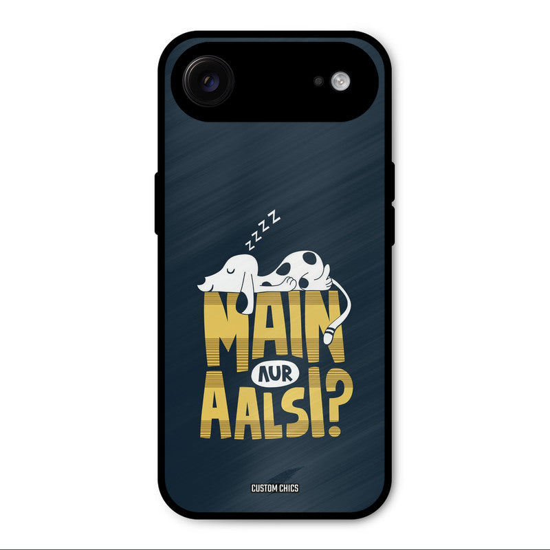 Main Aur Aalsi iPhone Air Mobile Back Cover - Typography PrintShield Case