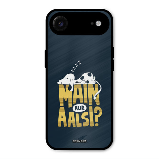 Main Aur Aalsi iPhone Air Mobile Back Cover - Typography PrintShield Case