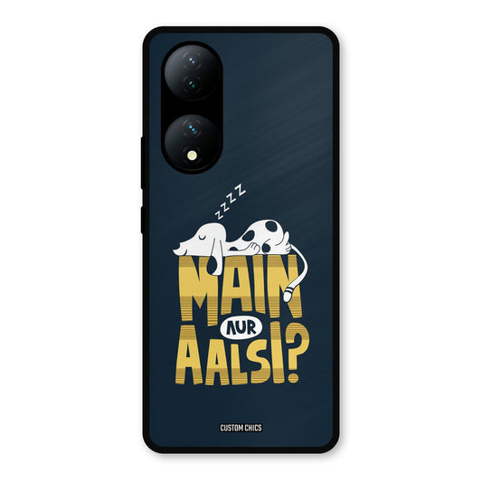 Main Aur Aalsi Vivo Y100 Mobile Back Cover - Typography PrintShield Case
