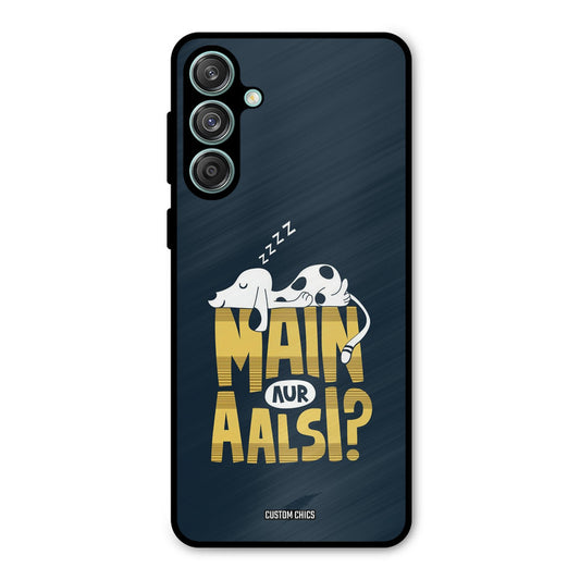 Main Aur Aalsi Samsung Galaxy M55 5G Mobile Back Cover - Typography PrintShield Case