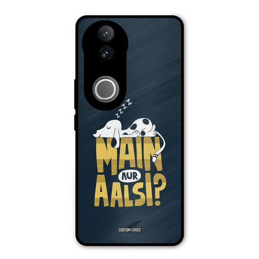 Main Aur Aalsi iQOO Z10R Mobile Back Cover - Typography PrintShield Case