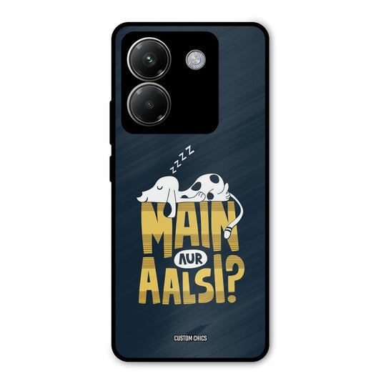 Main Aur Aalsi Poco M7 Pro Mobile Back Cover - Typography PrintShield Case