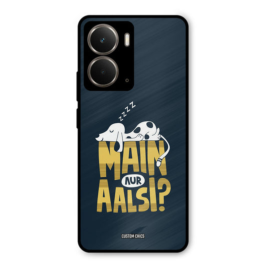Main Aur Aalsi Realme P3 Mobile Back Cover - Typography PrintShield Case