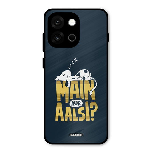 Main Aur Aalsi Oneplus 13s Mobile Back Cover - Typography PrintShield Case