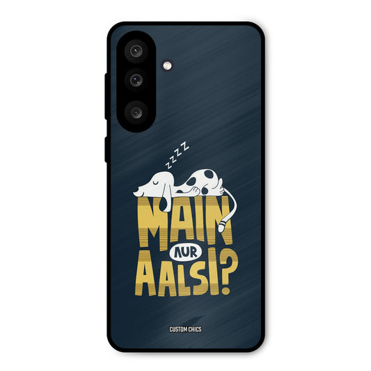 Main Aur Aalsi Samsung Galaxy M56 Mobile Back Cover - Typography PrintShield Case