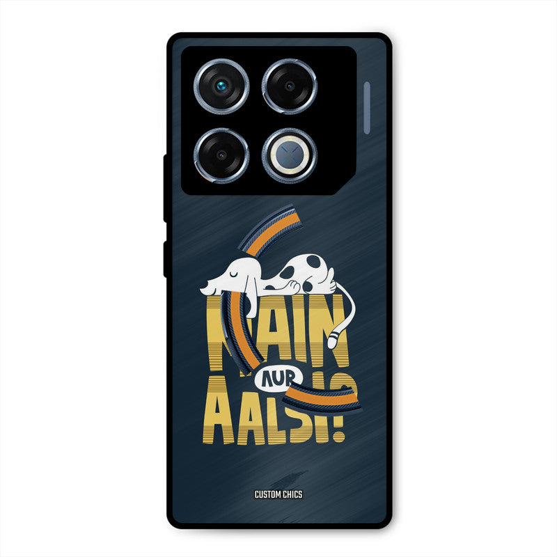Main Aur Aalsi Infinix GT 20 Pro Mobile Back Cover - Typography PrintShield Case