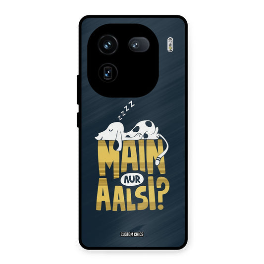 Main Aur Aalsi iQOO 12 Mobile Back Cover - Typography PrintShield Case