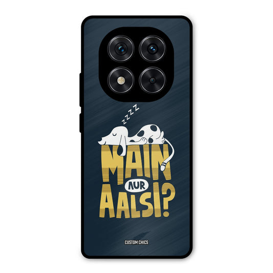 Main Aur Aalsi Poco X7 Mobile Back Cover - Typography PrintShield Case