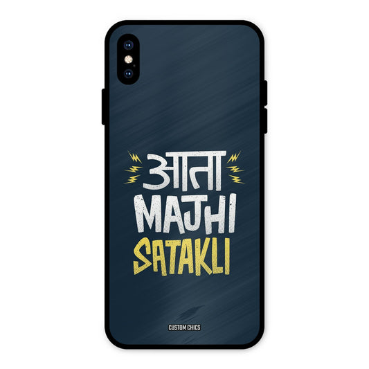 Majhi Satakli iPhone XS Max Mobile Back Cover - Typography PrintShield Case