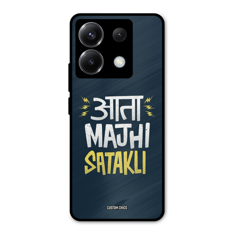 Majhi Satakli Poco X6 Mobile Back Cover - Typography PrintShield Case
