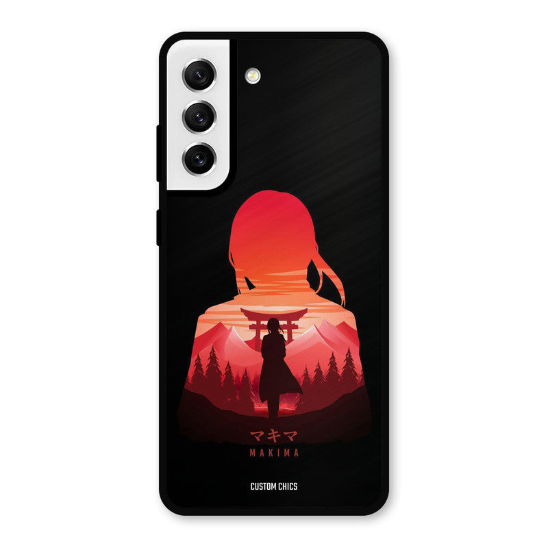 Makima Samsung Galaxy S21 FE 5G Mobile Back Cover - Anime PrintShield Case