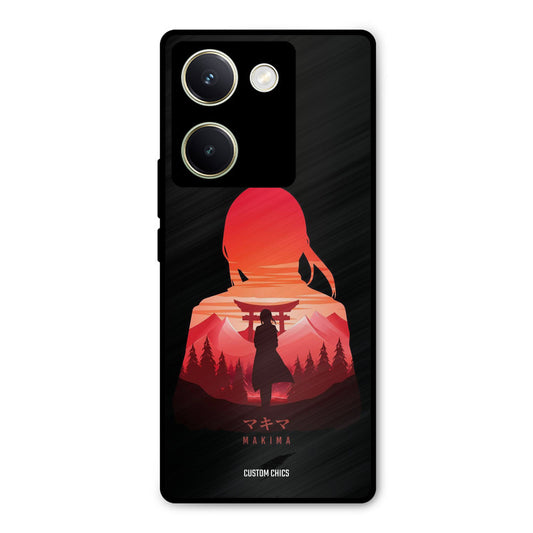 Makima Vivo Y200 Pro Mobile Back Cover - Anime PrintShield Case
