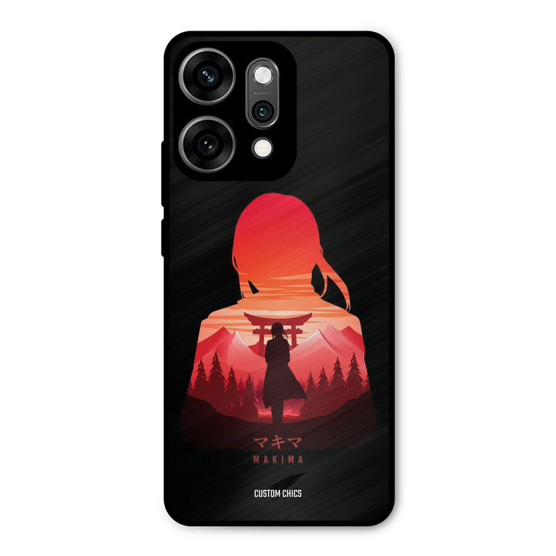 Makima Oppo Reno 14 Pro Mobile Back Cover - Anime PrintShield Case