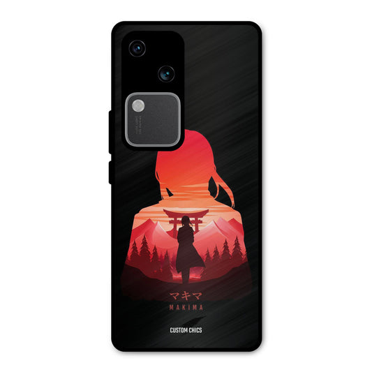 Makima Vivo V30 Mobile Back Cover - Anime PrintShield Case