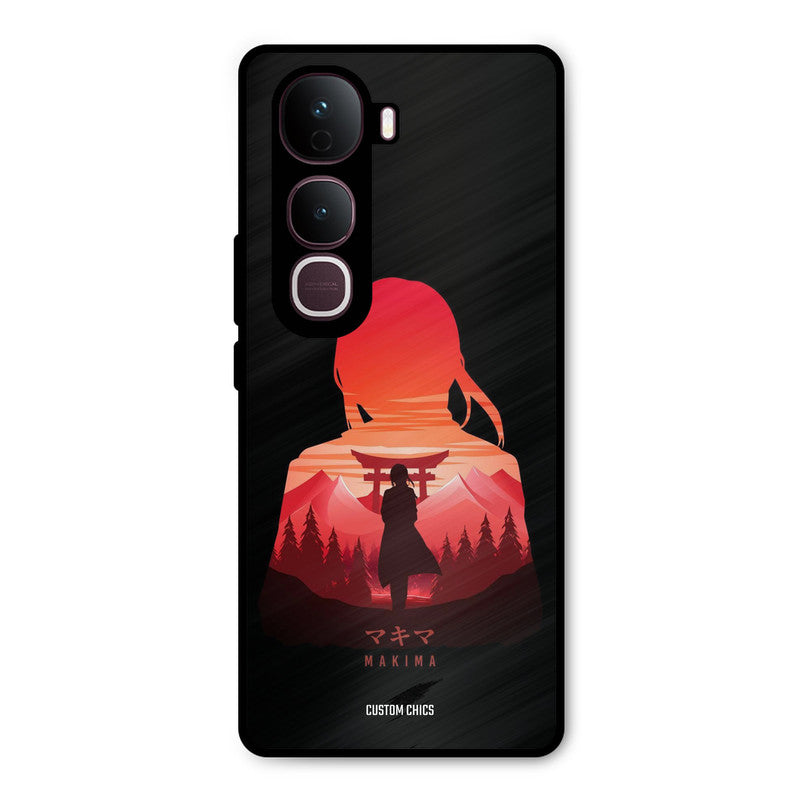 Makima Vivo Y400 Pro Mobile Back Cover - Anime PrintShield Case