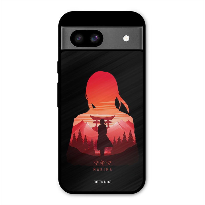 Makima Google Pixel 8a Mobile Back Cover - Anime PrintShield Case