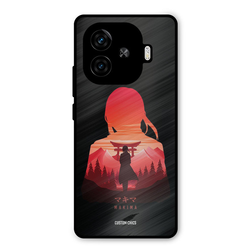 Makima iQoo Z9 Turbo Mobile Back Cover - Anime PrintShield Case