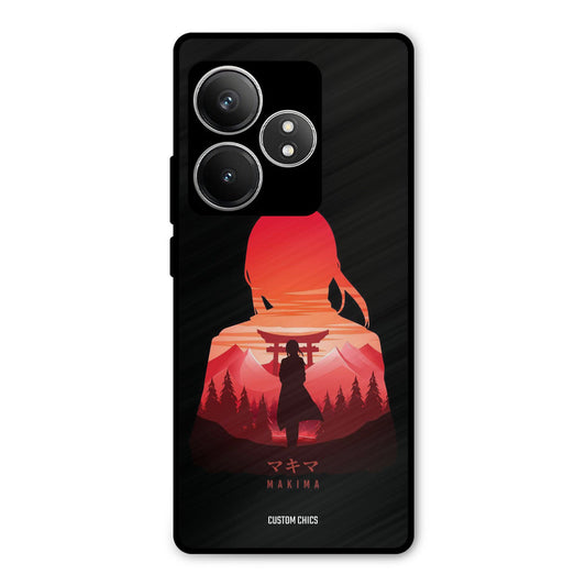 Makima Realme GT 6T Mobile Back Cover - Anime PrintShield Case