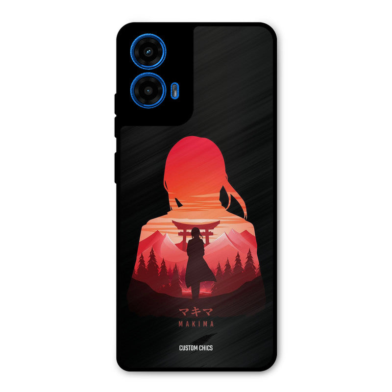 Makima Moto G45 Mobile Back Cover - Anime PrintShield Case