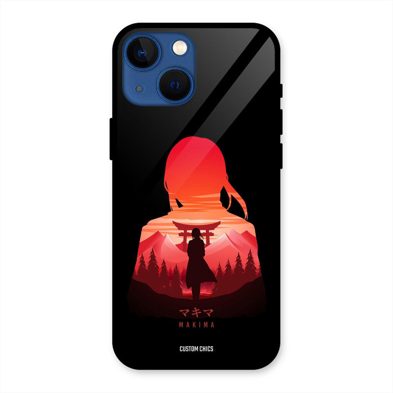 Makima iPhone 13 Mini Mobile Back Cover - Anime PrintShield Case