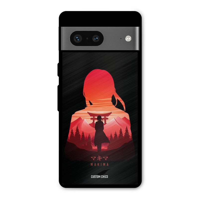 Makima Google Pixel 7 Mobile Back Cover - Anime PrintShield Case