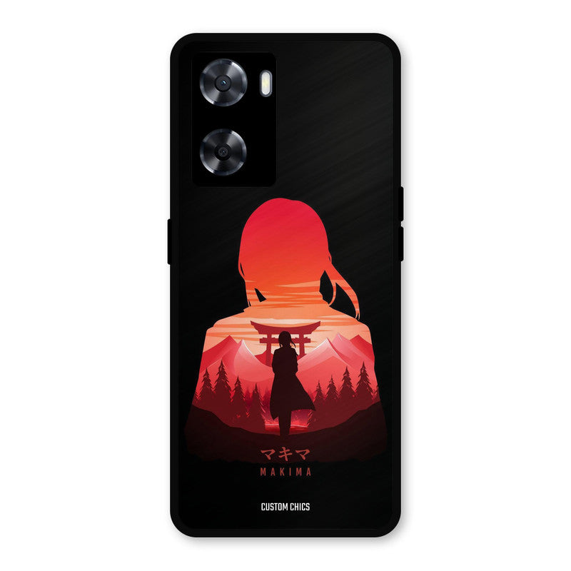 Makima Oppo A57 2022 Mobile Back Cover - Anime PrintShield Case