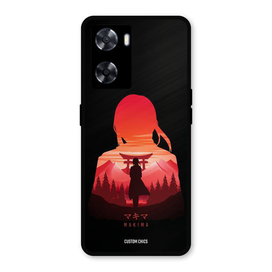 Makima Oppo A57 2022 Mobile Back Cover - Anime PrintShield Case