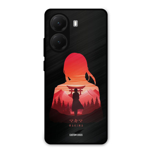 Makima Poco X7 Pro Mobile Back Cover - Anime PrintShield Case