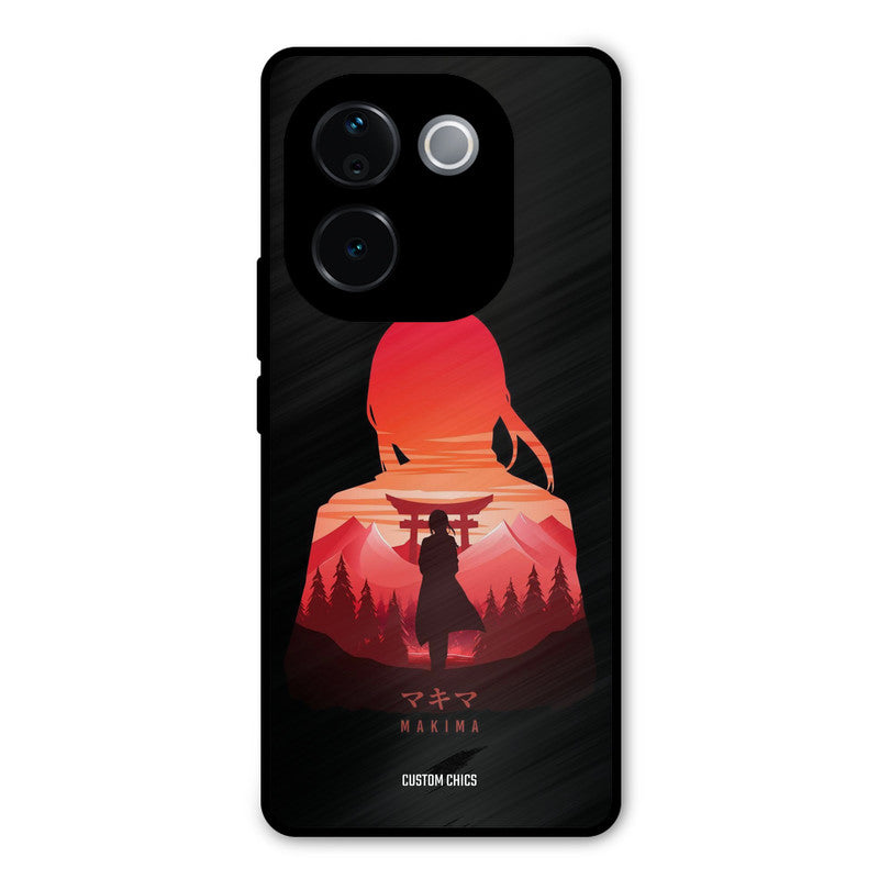 Makima Vivo T3 Pro Mobile Back Cover - Anime PrintShield Case