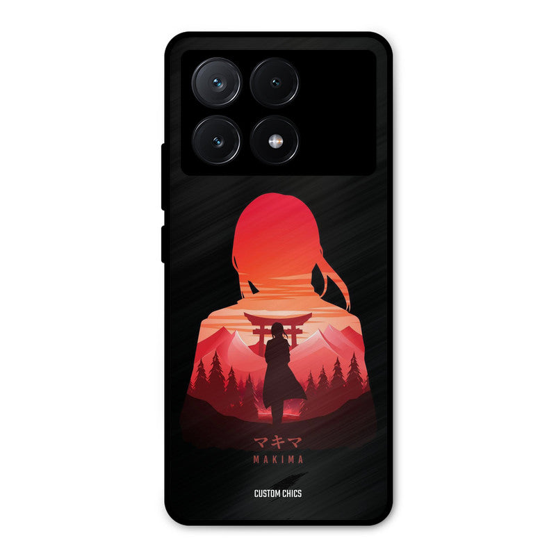 Makima Poco X6 Pro Mobile Back Cover - Anime PrintShield Case