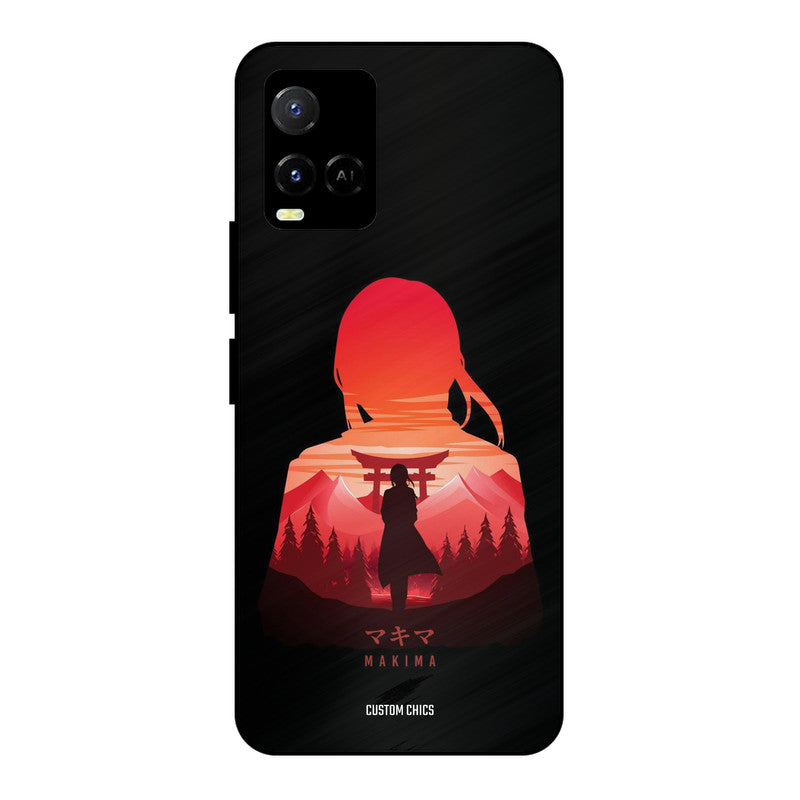 Makima Vivo Y33s Mobile Back Cover - Anime PrintShield Case