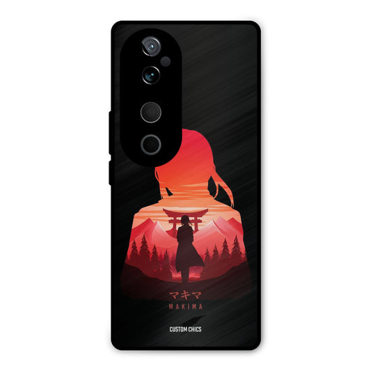 Makima Vivo V40 Mobile Back Cover - Anime PrintShield Case