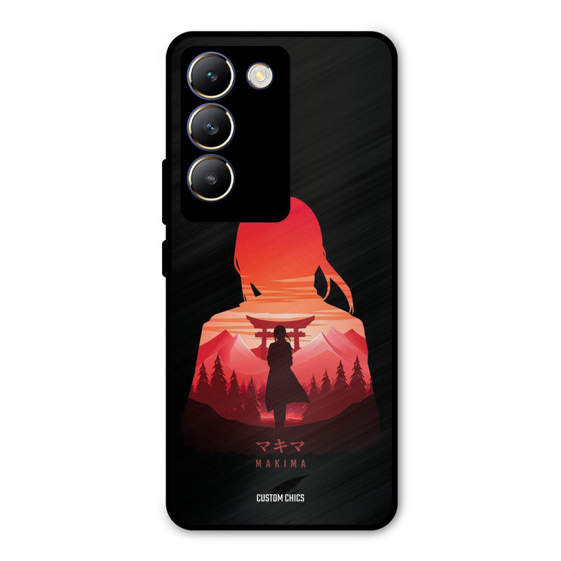 Makima Vivo Y200e Mobile Back Cover - Anime PrintShield Case