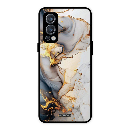 Marble Art OnePlus Nord 2 5G Mobile Back Cover - Aesthetic PrintShield Case
