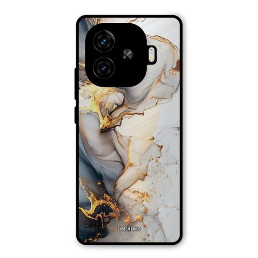 Marble Art iQoo Z9 Turbo Mobile Back Cover - Aesthetic PrintShield Case