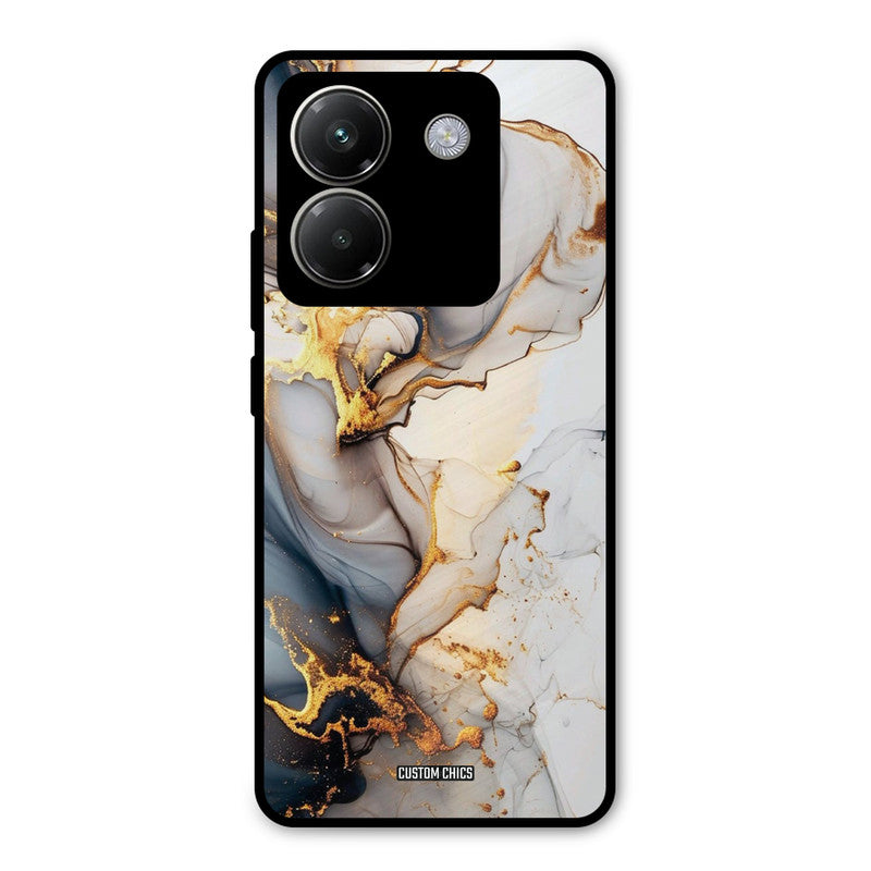 Marble Art Poco M7 Pro Mobile Back Cover - Aesthetic PrintShield Case