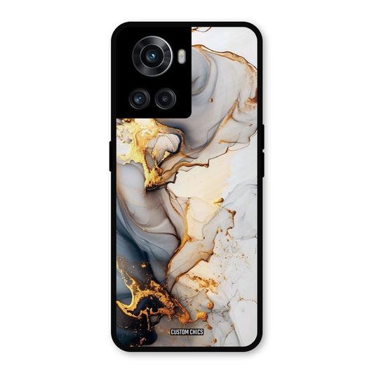 Marble Art OnePlus 10R Mobile Back Cover - Aesthetic PrintShield Case