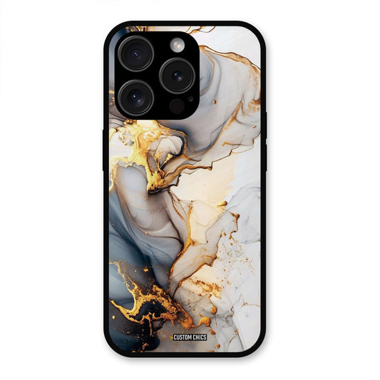 Marble Art iPhone 15 Pro Max Mobile Back Cover - Aesthetic PrintShield Case