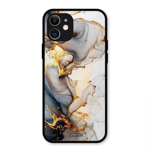 Marble Art IPhone 12 Mobile Back Cover - Aesthetic PrintShield Case