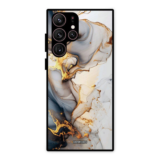 Marble Art Samsung Galaxy S22 Ultra Mobile Back Cover - Aesthetic PrintShield Case