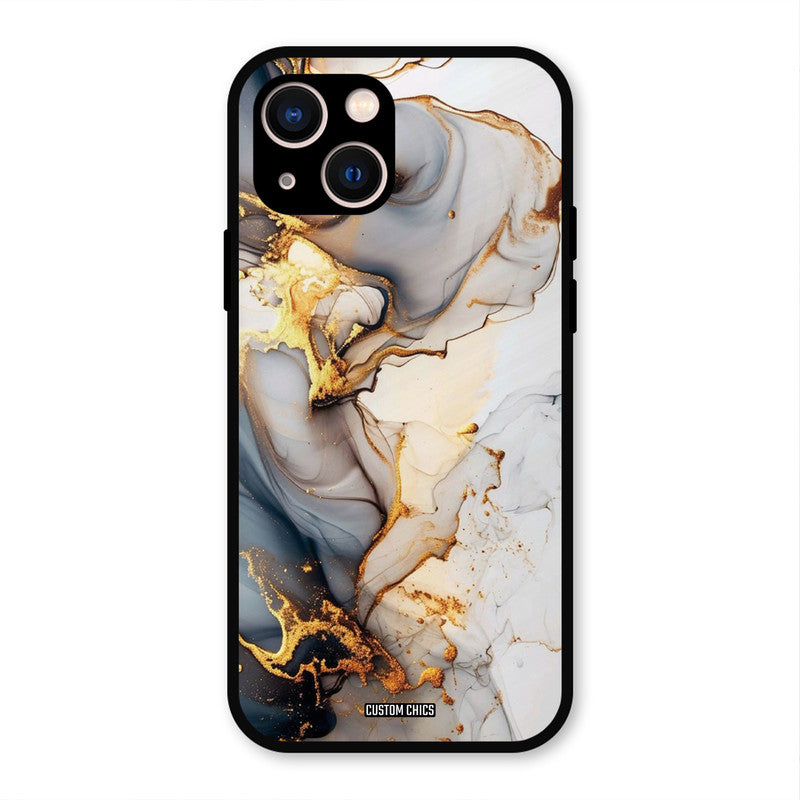 Marble Art iPhone 13 Mobile Back Cover - Aesthetic PrintShield Case
