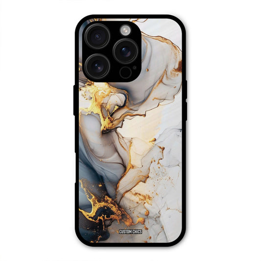Marble Art iPhone 16 Pro Mobile Back Cover - Aesthetic PrintShield Case