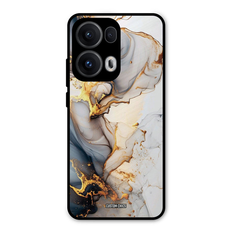 Marble Art Oppo Reno 13 Pro 5G Mobile Back Cover - Aesthetic PrintShield Case