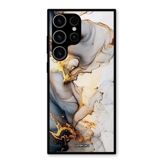 Marble Art Samsung Galaxy S23 Ultra Mobile Back Cover - Aesthetic PrintShield Case