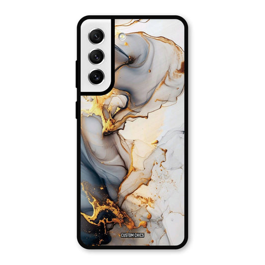 Marble Art Samsung Galaxy S21 FE 5G Mobile Back Cover - Aesthetic PrintShield Case