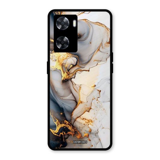 Marble Art Oppo A57 2022 Mobile Back Cover - Aesthetic PrintShield Case